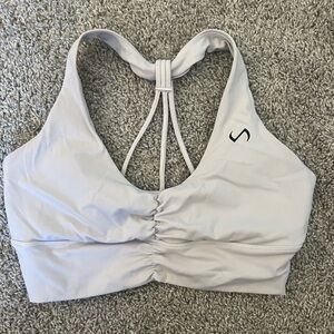 TLF White Sports Bra Women’s Large Removable Cups